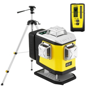 Laser profesional verde cu receptor digital avansat si trepied de aluminiu Nivel System CL5G + SJJM1EX + RD800