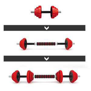 Set Haltera si Gantere Reglabile HMS SGGX20 20 kg - Img 3