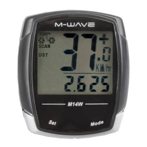 Bike Computer Wireless M-WAVE "M14W" 14 Functii