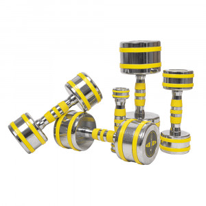 Gantera Cromata inSPORTline Yellsteel 12 kg - Img 3