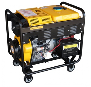 Generator de curent monofazat pentru sudura Stager YDE6500EW diesel, 4kVA - Img 4