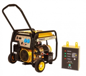 Generator de curent monofazat Stager FD 10000E+ATS, open-frame 8kW, benzina, automatizare