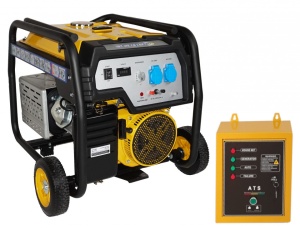 Generator de curent monofazat Stager FD 7500E+ATS, open-frame 6kW, benzina, automatizare - Img 2
