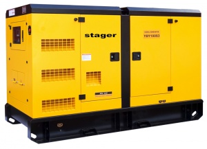 Generator insonorizat Stager YDY100S3, diesel, trifazat 90kVA, 130A, 1500rpm - Img 2