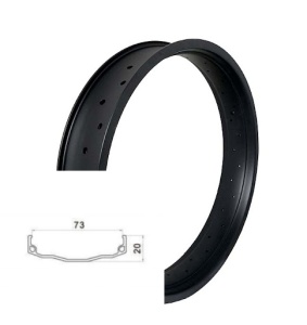 Janta Aluminiu SXT FatBike 20"-32H Negru - Img 2