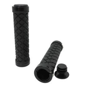 Mansoane MTB SXT ZN-045 - 130 mm Lock-On Dublu Negru - Img 4