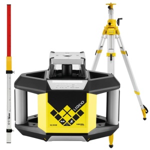 Nivela laser rotativa profesionala cu fascicul roșu Digital Nivel System NL300R cu trepied SJJ32 și stadie LS35