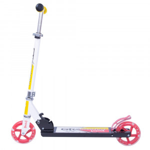 Trotineta cu roti iluminate WORKER Cirky 145mm-galbena - Img 2