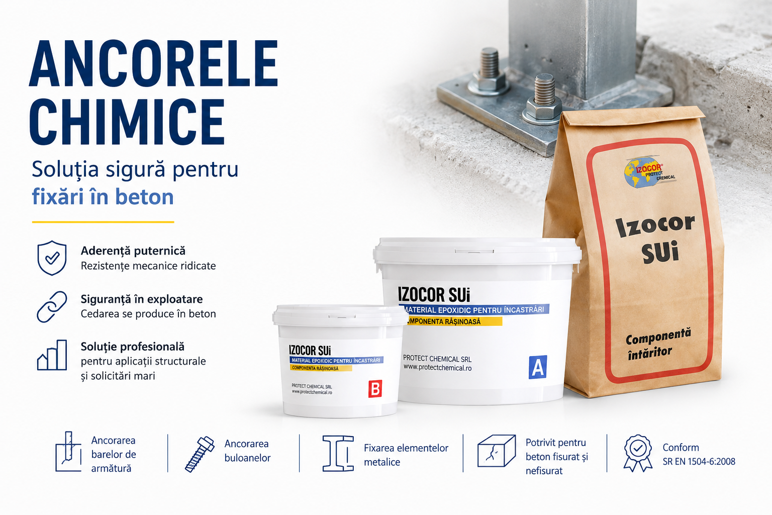 Ancorele chimice: soluția sigură pentru fixări în beton