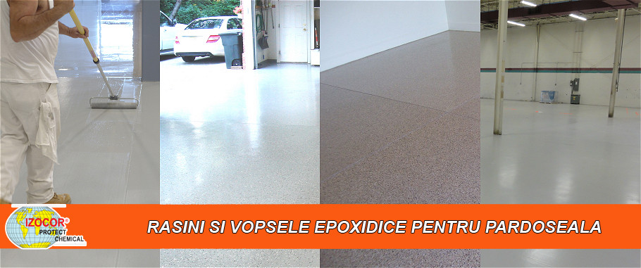 Rasina si vopsea epoxidica pentru pardoseala din beton