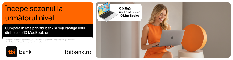 cumpara in rate prin TBI Bank si castica un laptop MacBook Neo