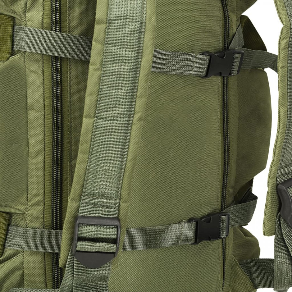 Geantă 3-în-1 în stil army, 120 L, Verde măsliniu