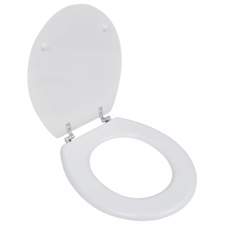 Capac WC MDF design simplu Alb
