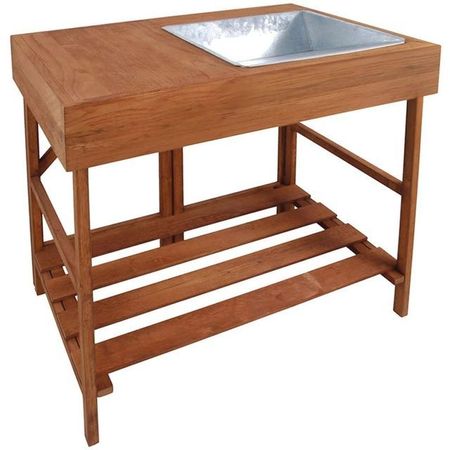 Esschert Design Masă plantare răsaduri, lemn dur, GT35