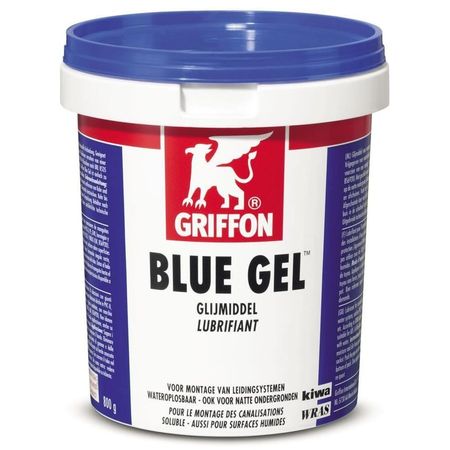 Gel lubrifiant pentru asamblarea țevilor din PVC, GRIFFON Blue Gel, 800g