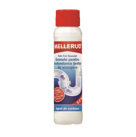 Granule pentru desfundarea țevilor de scurgere MELLERUD, 600gr