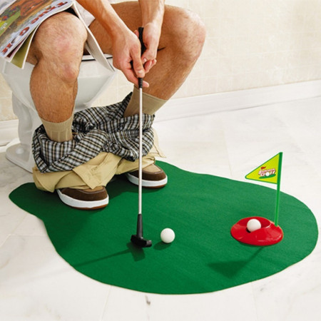 Mini golf pentru cei care stau mult la toaleta