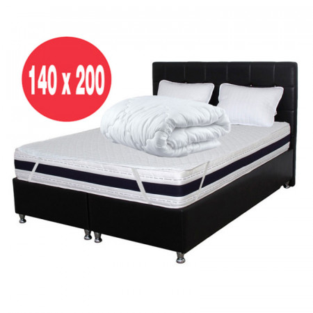 Set Avantaj Saltea Memory Foam PARIS 140x200x23 plus 2 perne 50x70 plus Husa hipoalergenica plus Pilota microfibra iarna 180x200