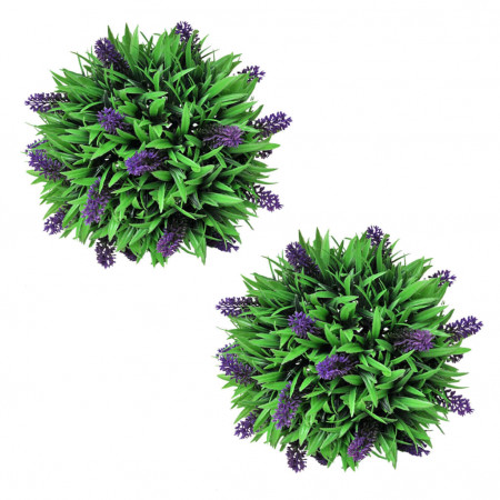 Set ornamente florale artificiale cu lavandă, 28 cm, 2 buc.
