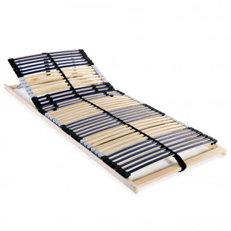 vidaXL Bază de pat cu șipci, 42 șipci, 7 zone, 80 x 200 cm, FSC