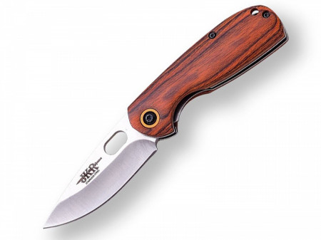 Briceag Joker, lama otel inox 6.5 cm, maner lemn pakkawood