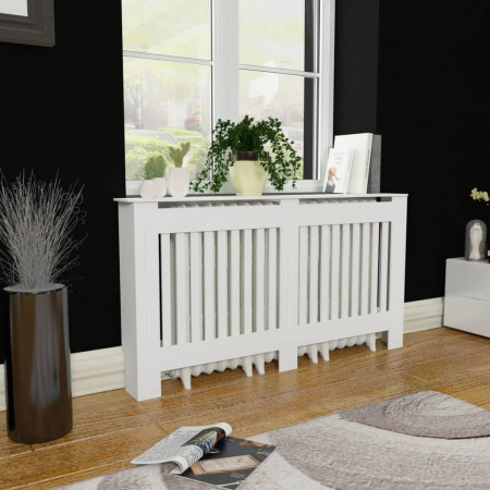 Dulap mască calorifer radiator din MDF 152 cm, alb