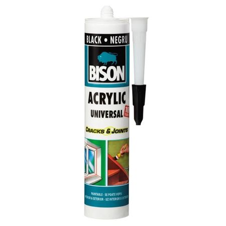 Etanșeizant acrilic BISON Acrylic, 300ml, negru