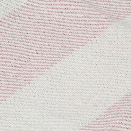 Pătură decorativă, roz învechit, 125 x 150 cm, bumbac, dungi
