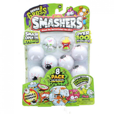 Set Zuru 8 Figurine Tragic Toilet si Noodles in Mingiute Smashers Ochi