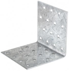 Vinclu Placa Perforata de Imbinare Lemn - 80x80x80x2 - 649206
