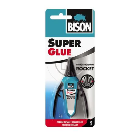 Adeziv instant cianoacrilat universal BISON Super Glue Precision, 3g