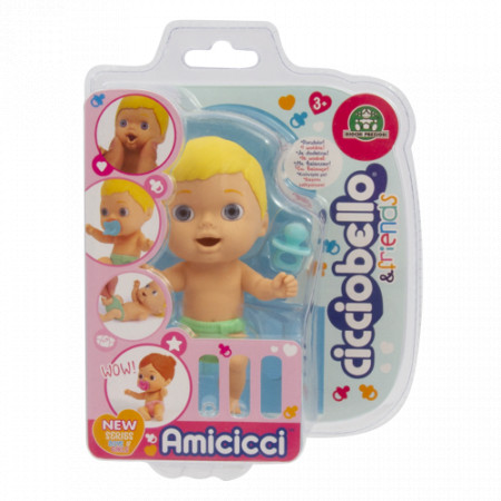 Bebelus Cicciobello Amicicci baietel cu par blond Cicciobello 21000-5