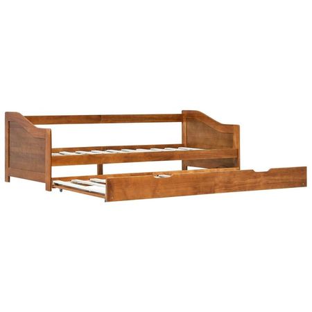 Cadru pat canapea extensibil, maro miere, 90 x 200 cm, lemn pin