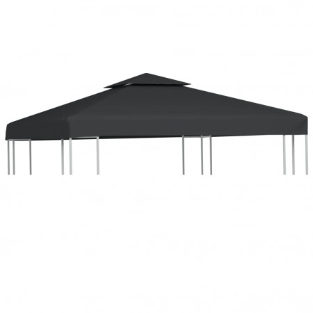Rezervă Acoperiș marchiză 310 g / m² Gri închis 3x3 m