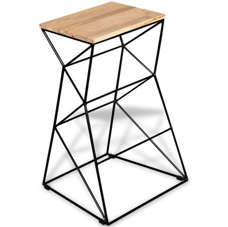 Scaun de bar din lemn masiv de mango