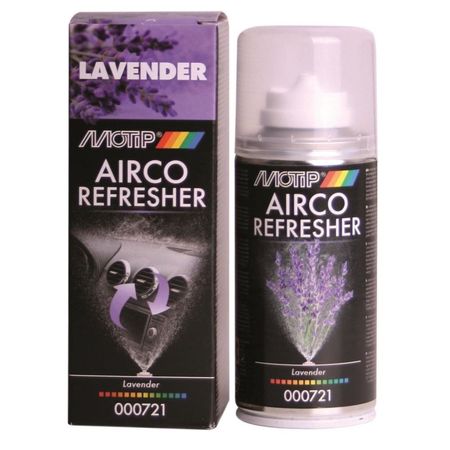 Spray odorizant MOTIP Airco Refresher, 150ml, lavandă