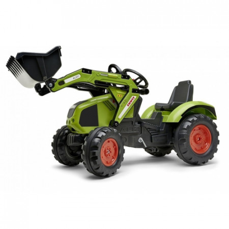 Tractor Falk Excavator pentru copii cu pedale, verde