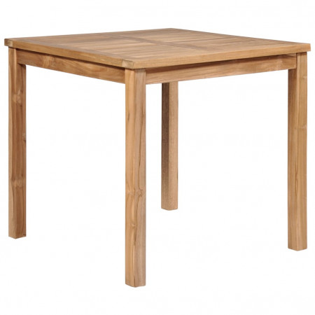 vidaXL Masă bucătărie de exterior, 80 x 80 x 77 cm, lemn masiv de tec