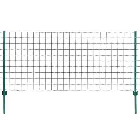 vidaXL Set de gard Euro, 20 x 1,5 m, oțel, verde