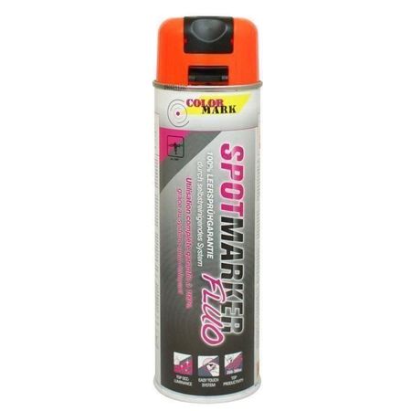 Vopsea spray pentru marcaje industriale COLORMARK Spotmarker, 500ml, portocaliu fluorescent