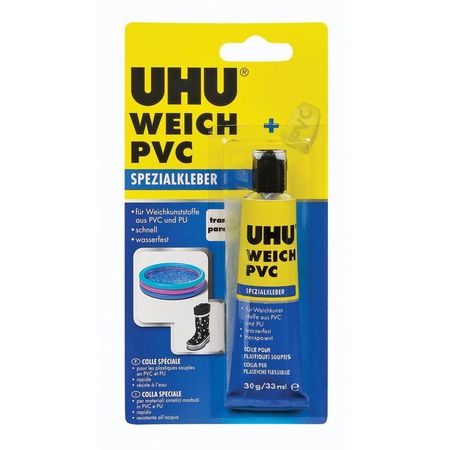 Adeziv pentru PVC flexibil, cauciuc, vinil, UHU Weich PVC, 30g