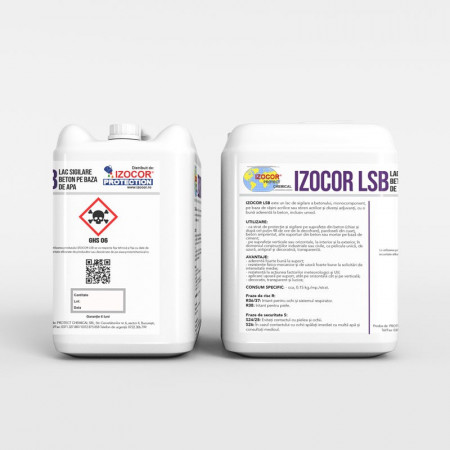 Agent antievaporant pentru tratarea suprafeţei betonului după turnare, IZOCOR LSB, 20 kg
