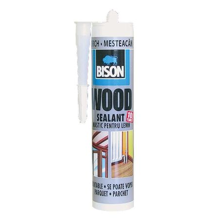 Mastic pentru lemn BISON Wood Sealant, 300ml, mesteacăn