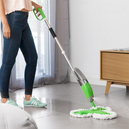 Mop triplu cu pulverizator