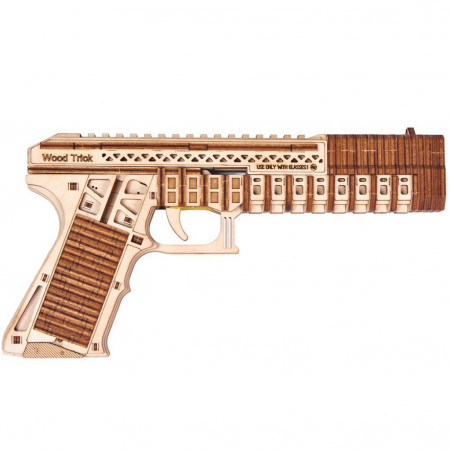 Puzzle 3D din lemn pistol Defenders gun
