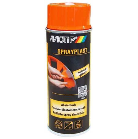 Vopsea spray tunning folie detașabilă MOTIP Sprayplast, 400ml, portocaliu
