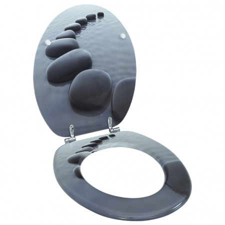 Capac WC MDF design pietre