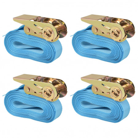 Chingi fixare cu clichet 4 buc. 0,8 tone, 6mx25mm, albastru