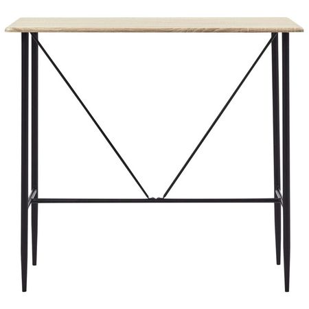 Masă de bar, stejar, 120 x 60 x 110 cm, MDF