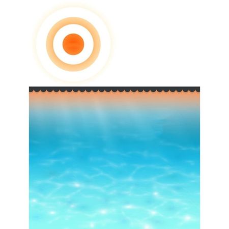 Prelată piscină, negru, 250 cm, PE